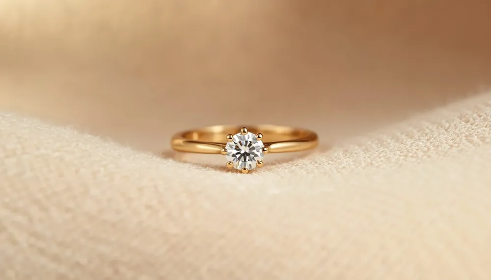 Gold Engagement Ring in 18ct