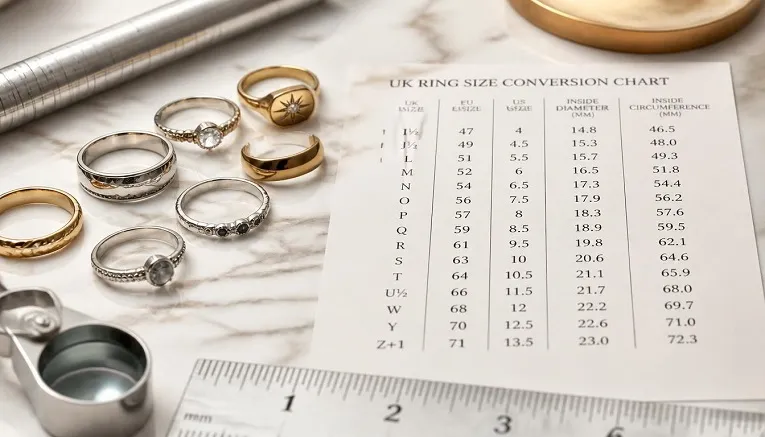 UK Ring Size Chart